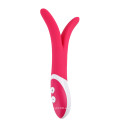 Conejo Dildo Vibrador G-Punto Massager Multispeed Productos de juguetes sexuales (IJ-DV0004)